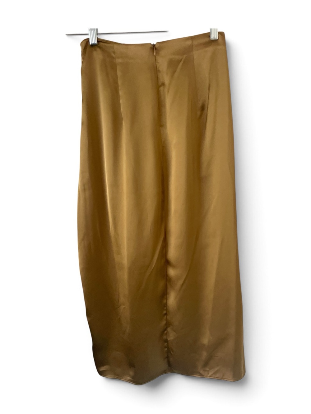 NWT Satin Midi Skirt with Ruched Draping size Medium - Picture 2 of 6